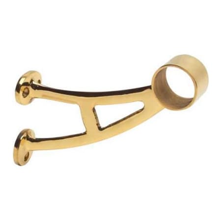 Lavi Industries Lavi Industries, Bar Mount Bracket, for 1.5" Tubing, Polished Brass 00-402/1H